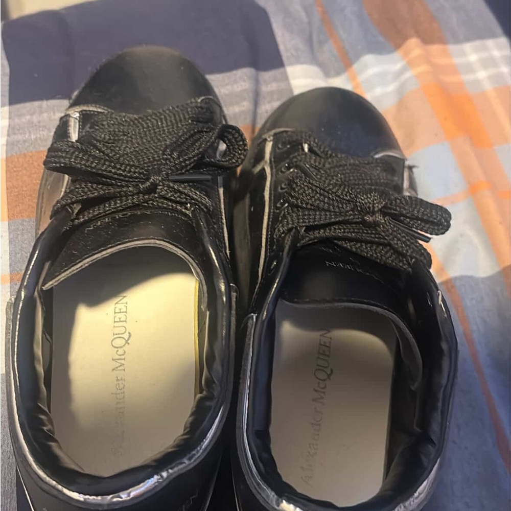 Alexander McQueen Glossy Black Sneakers